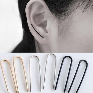 Dainty minimalist ear climber earrings